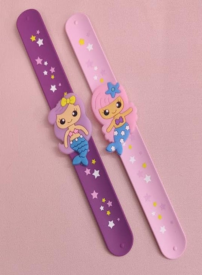 Tera13 TERA 13 Mermaid Bracelet For Girls Stylish Wrist Band For Kids (1 pcs) Return Gifts For Kids Multicolor Slap Bracelet For Girls Mermaid Theme Birthday Gifts - Image 5